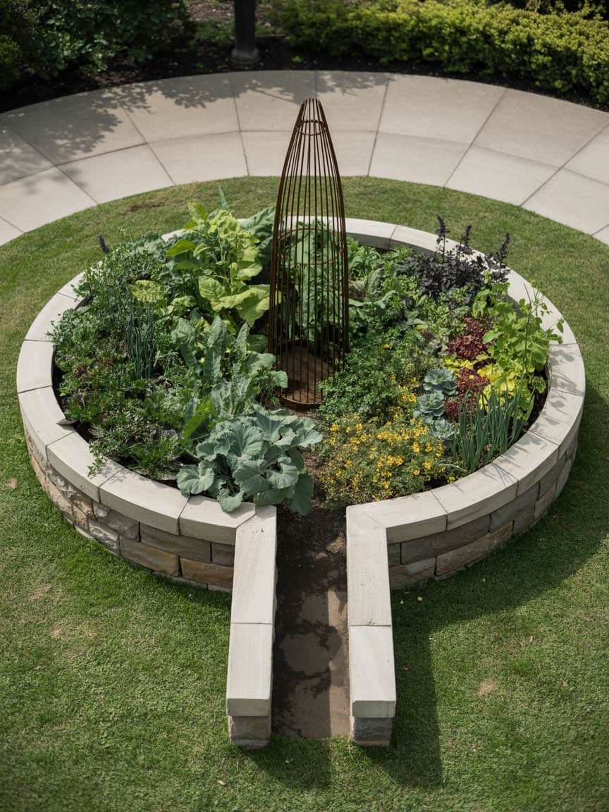 10 keyhole garden