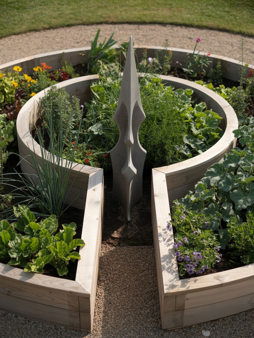 13 keyhole garden