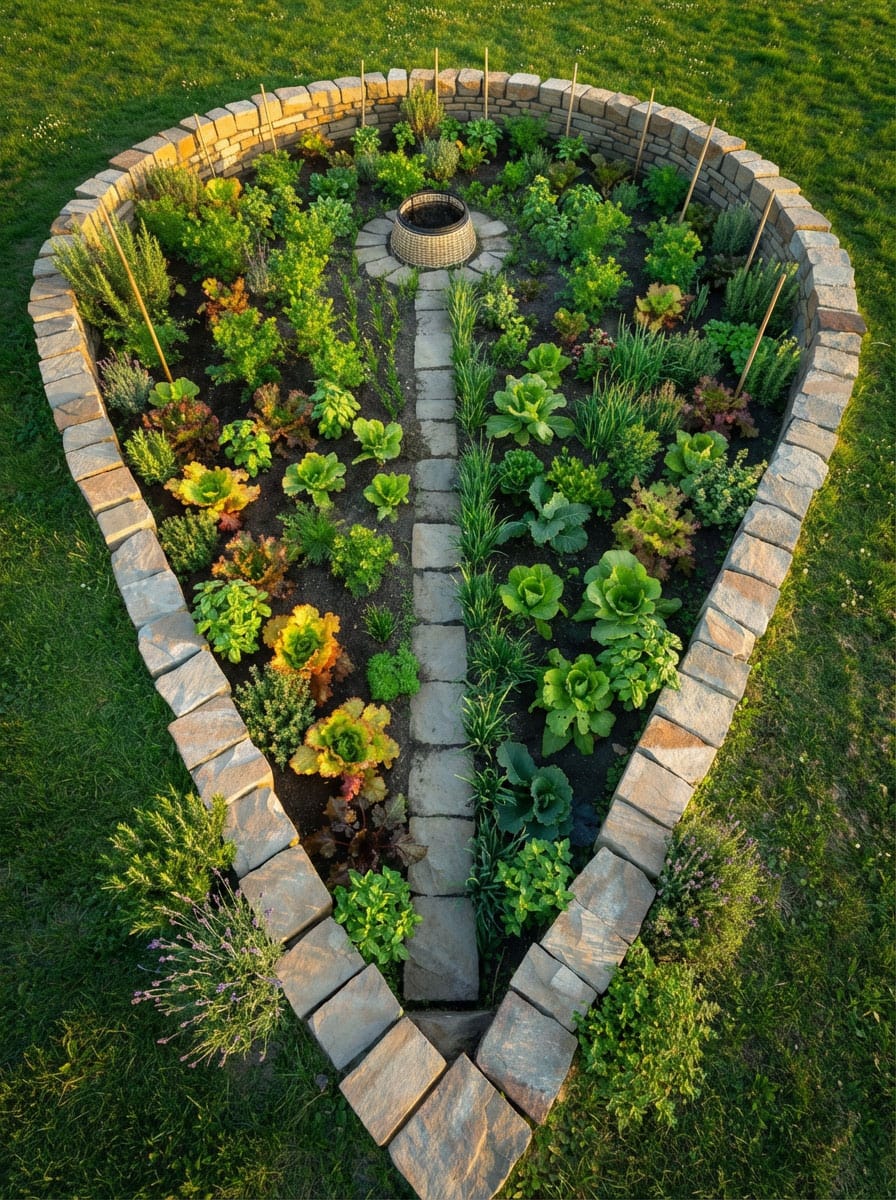14 keyhole garden