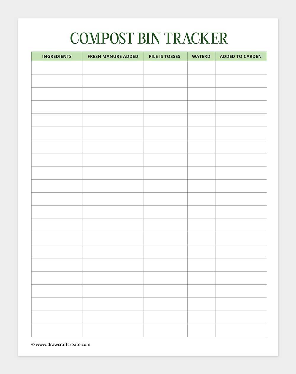 compost bin tracker