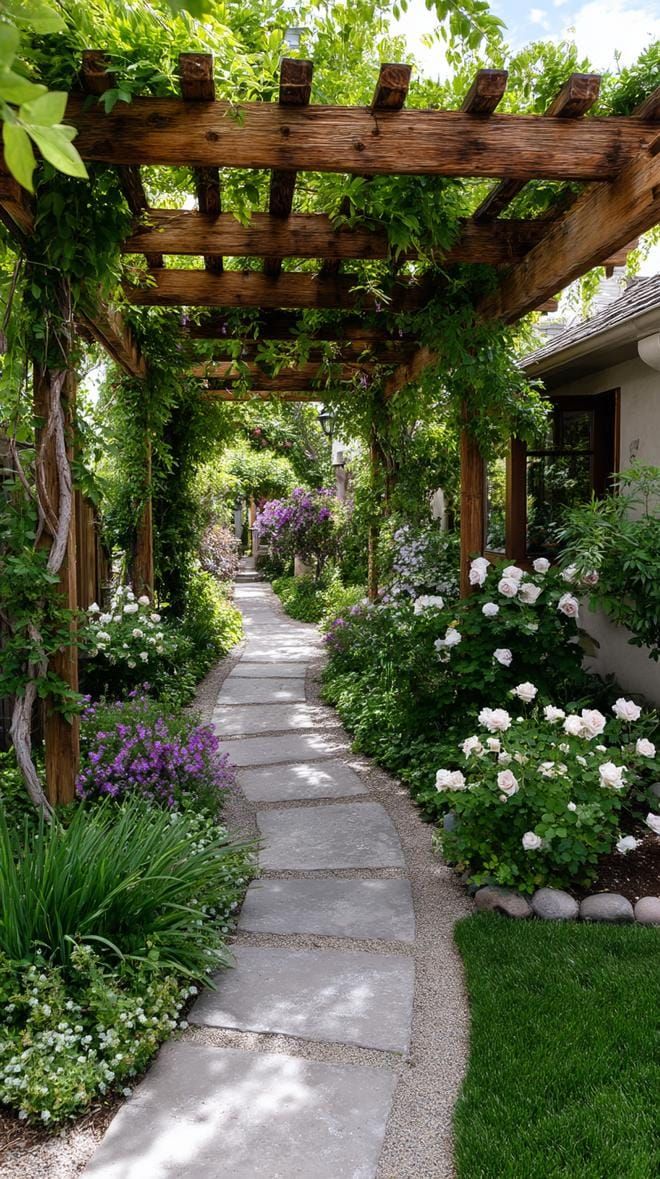 9. "A Serene Pathway Framed by Nature’s Canopy"