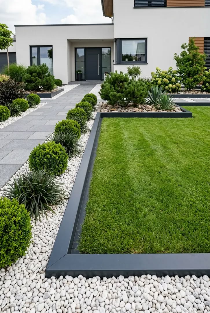 12. Striking Balance with Clean Lines and Contrasts