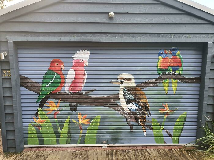 Not Sure If This Counts As Home Decorating. Our Garage Is The Only Part Of Our House You Can See From The Street So We C