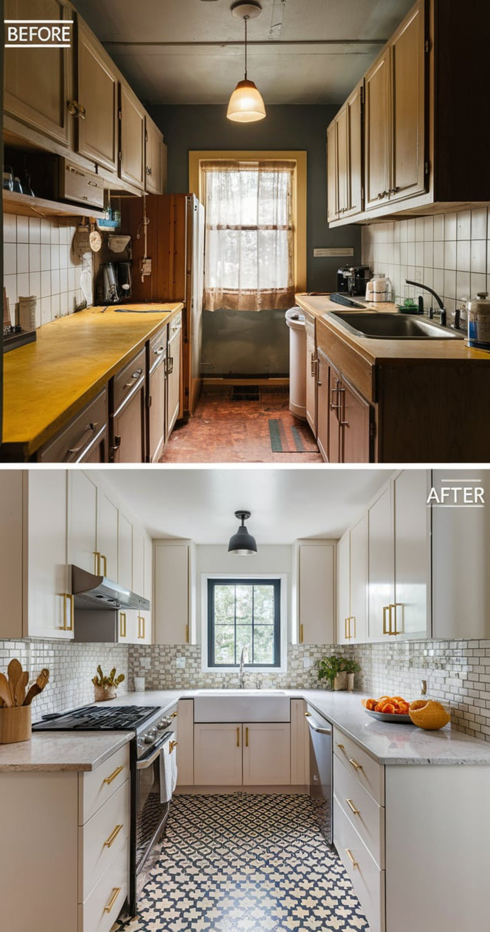 DIY Kitchen Makeover Remodels Before And After