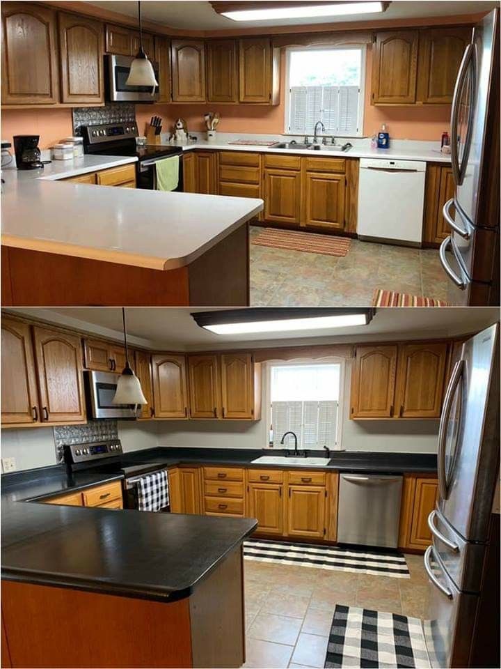 New Countertops Updated Kitchen Color Scheme