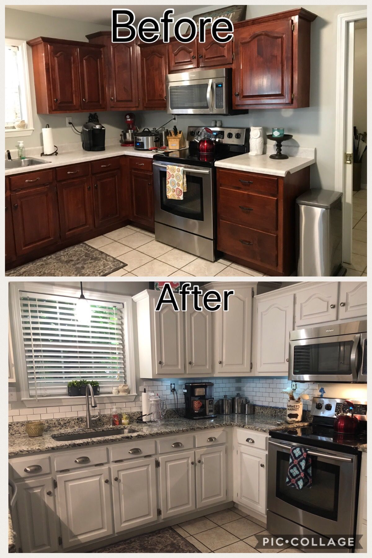 Small Dark Kitchen Makeover