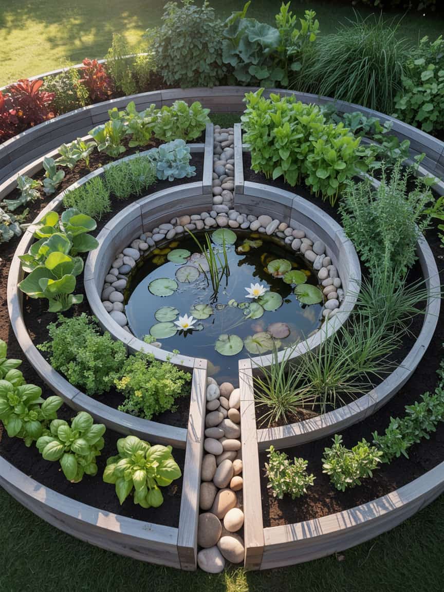 8 keyhole garden