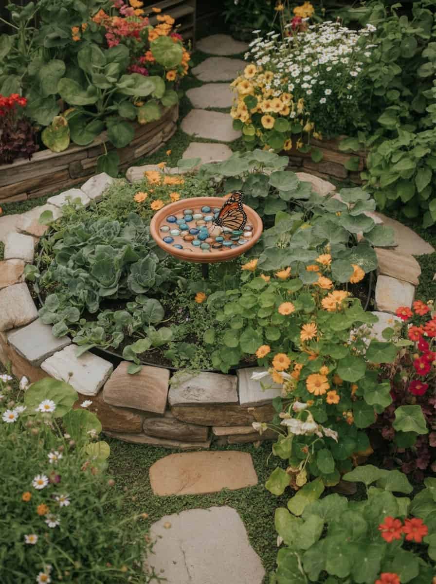 9 keyhole garden
