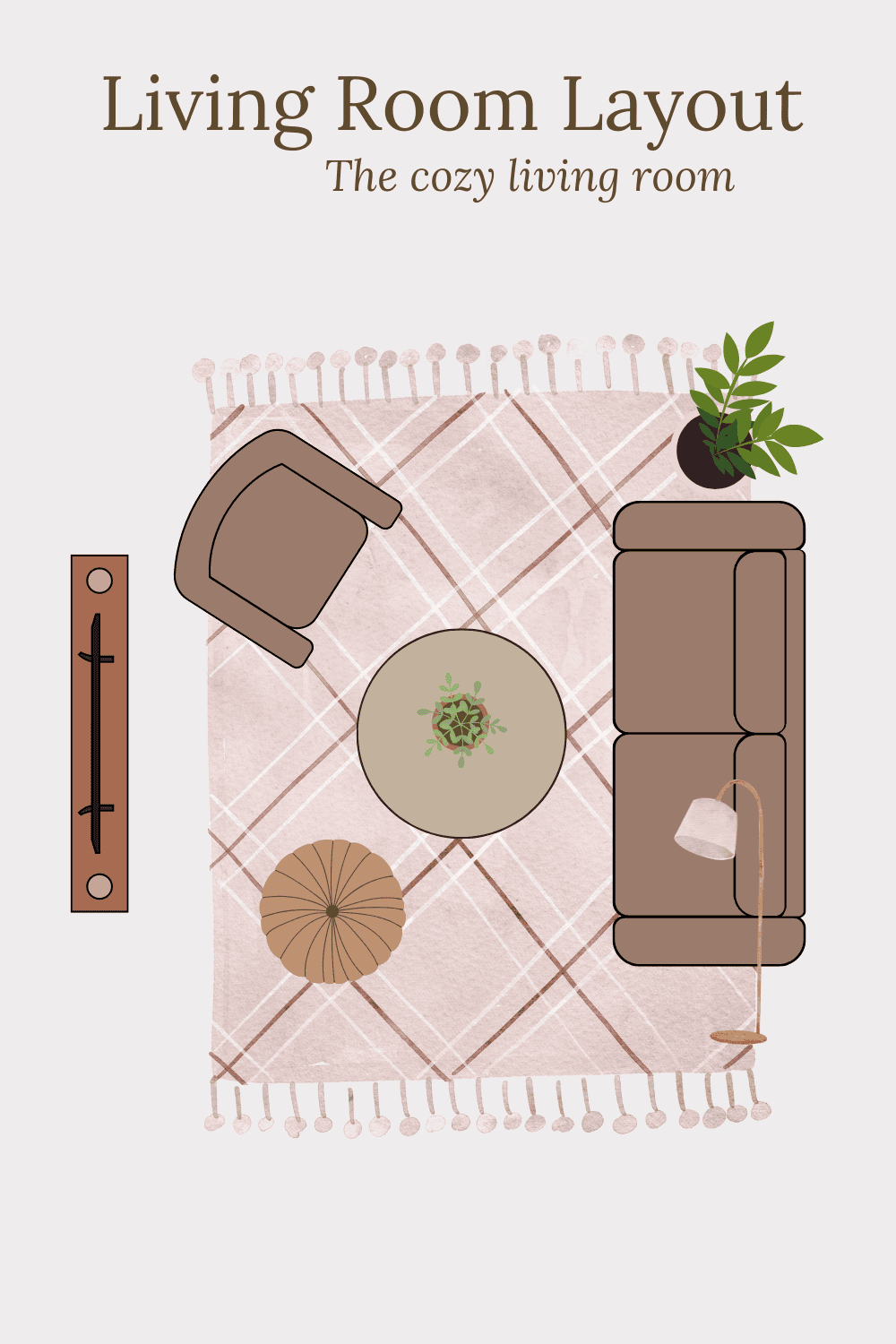 Cozy living room layout idea