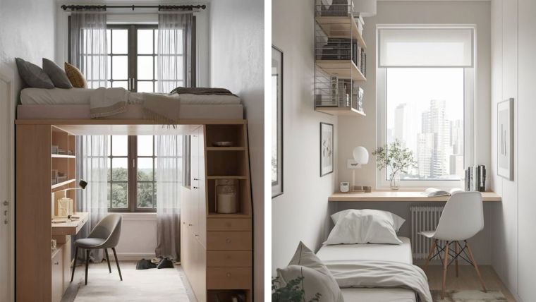 43 Innovative Small Bedroom Concepts That Optimize Every Square Inch