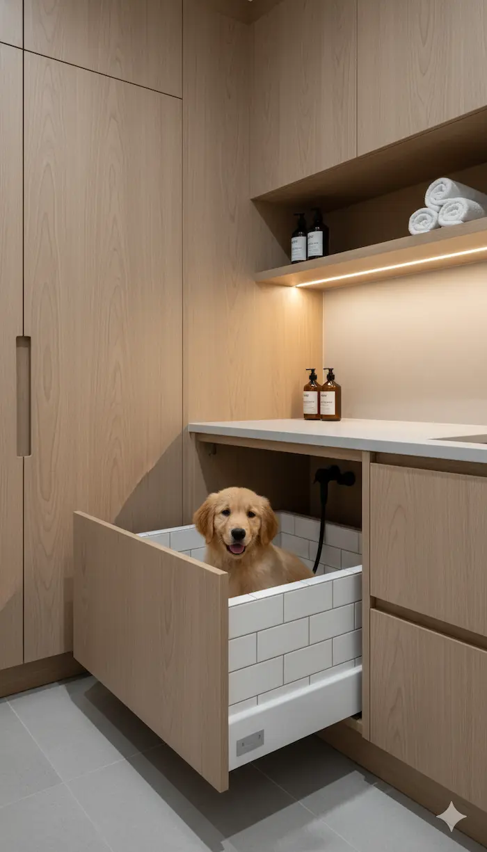 The Hidden Pet Washing Station: For the Truly Pampered Pooch