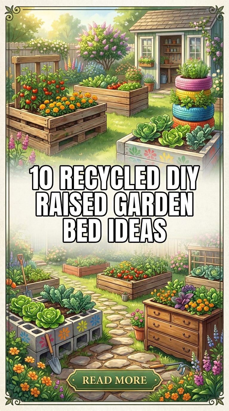 10 Creative Upcycled Raised Garden Bed Ideas