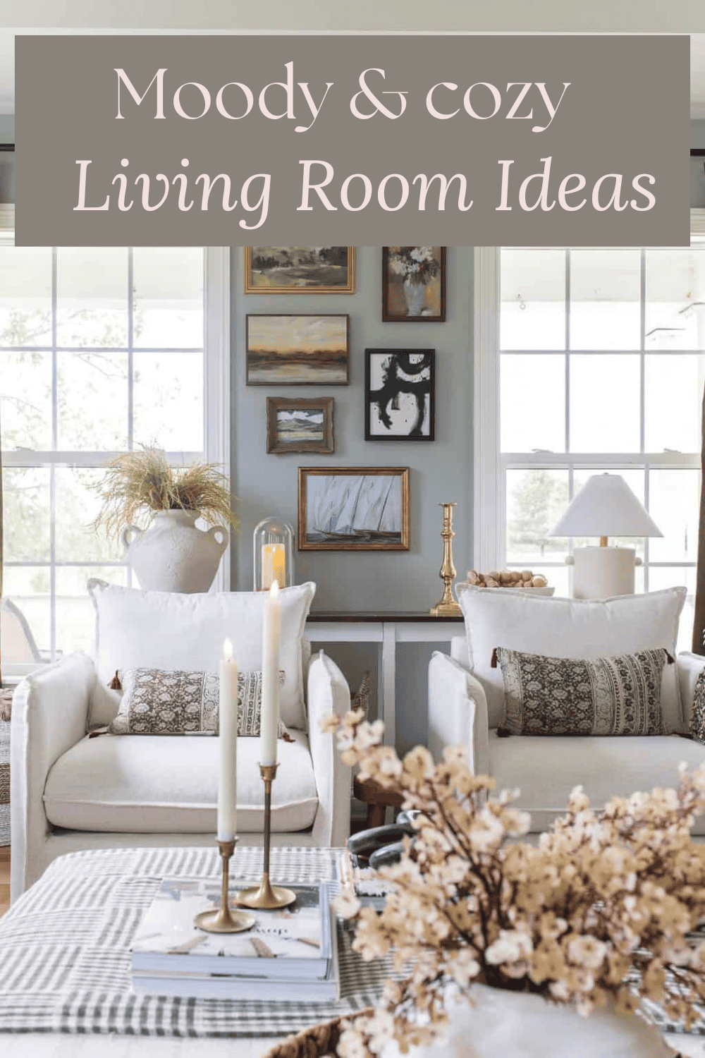 Moody and cozy living room ideas