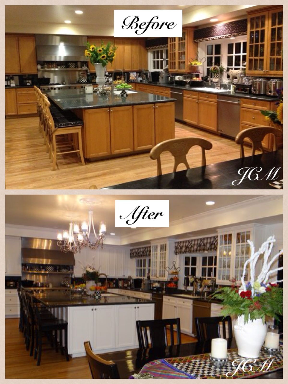 Painted Oak Cabinets