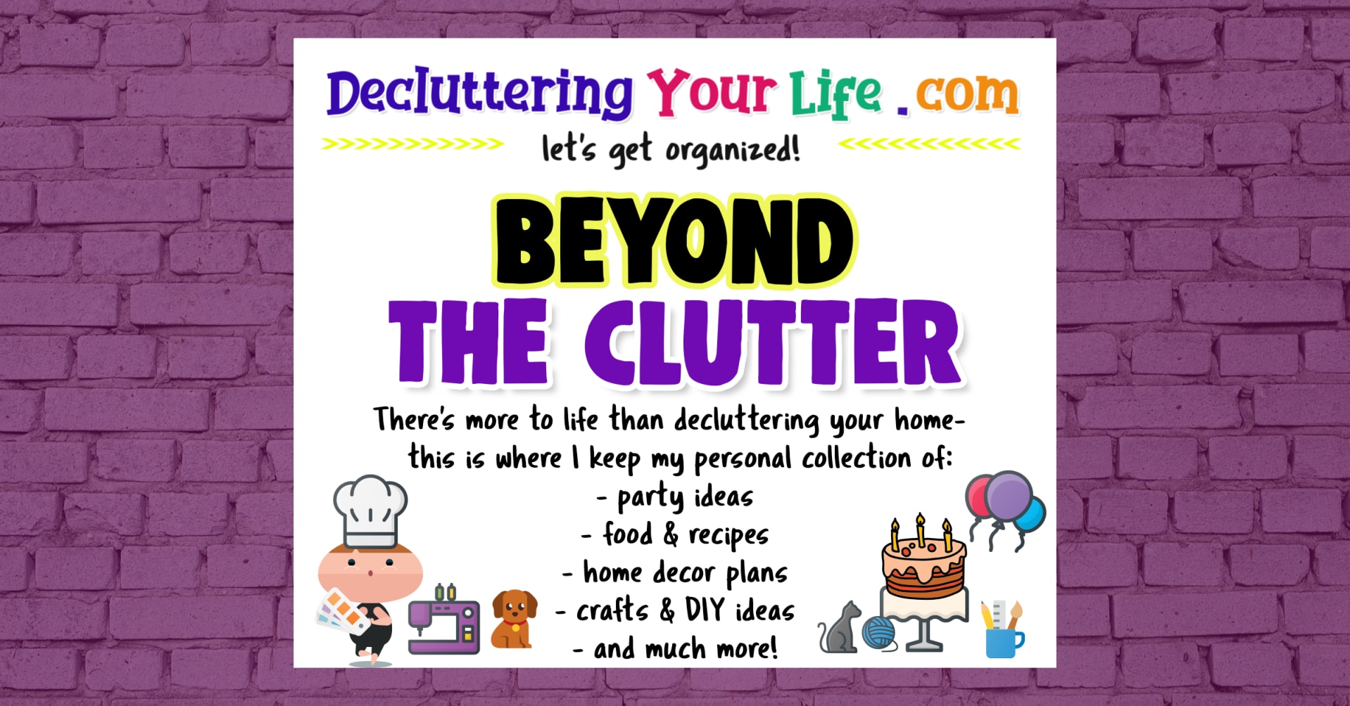Beyond the CLUTTER - my favorite home decor ideas, gift, food and recipes, party ideas and DIY craft ideas that do NOT h