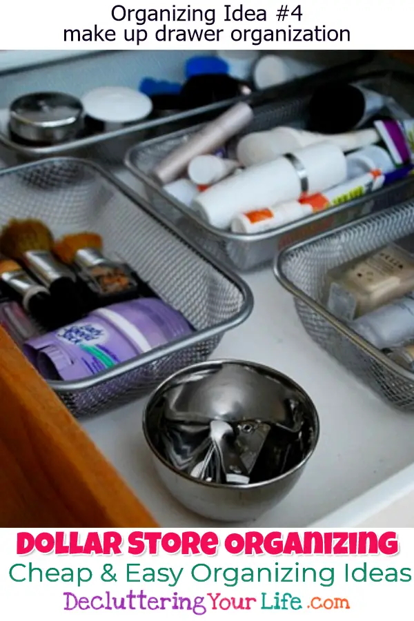 Dollar Store Organizing - Bathroom Organization Ideas On A Budget - Bathroom Organization Hacks & Cheap DIY Bathroom Sto