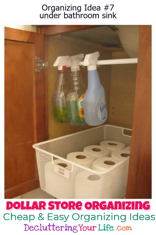 Dollar Store Organizing - Bathroom Organization Ideas On A Budget - Bathroom Organization Hacks & Cheap DIY Bathroom Sto