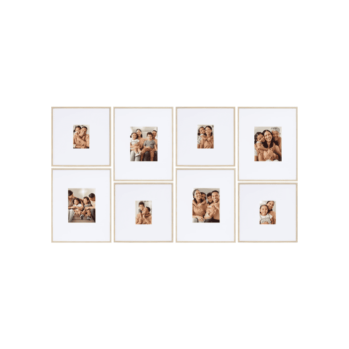 natural wood gallery frames