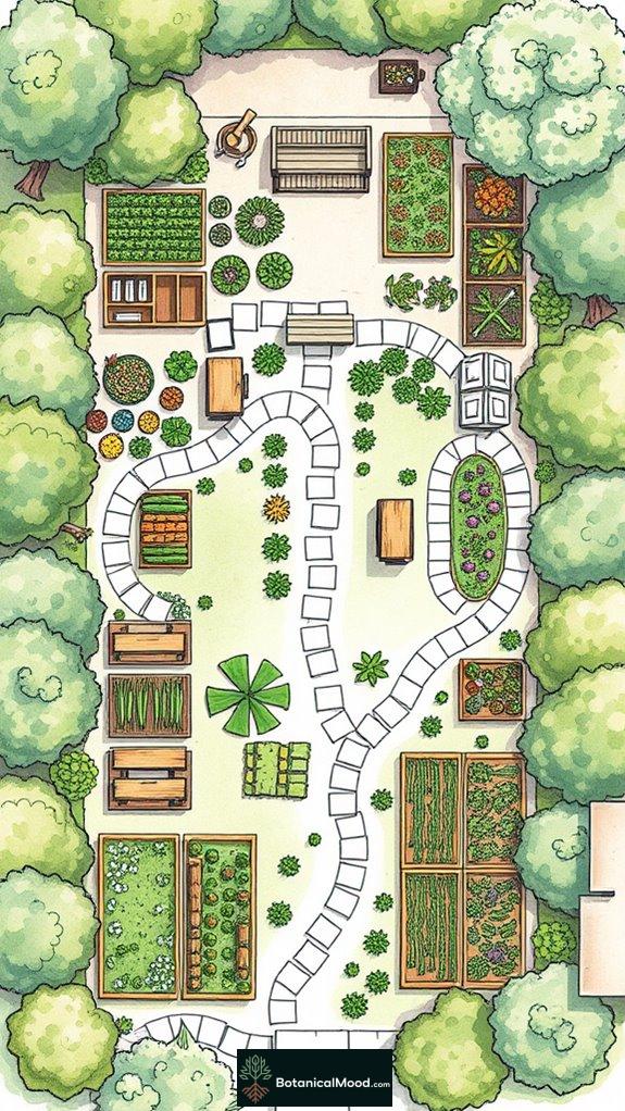 garden design and organization