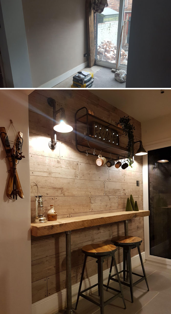 Didn't Know What To Do With This Space Between The Kitchen And Dining Room To Seperate The Rooms So Decided To Make It A