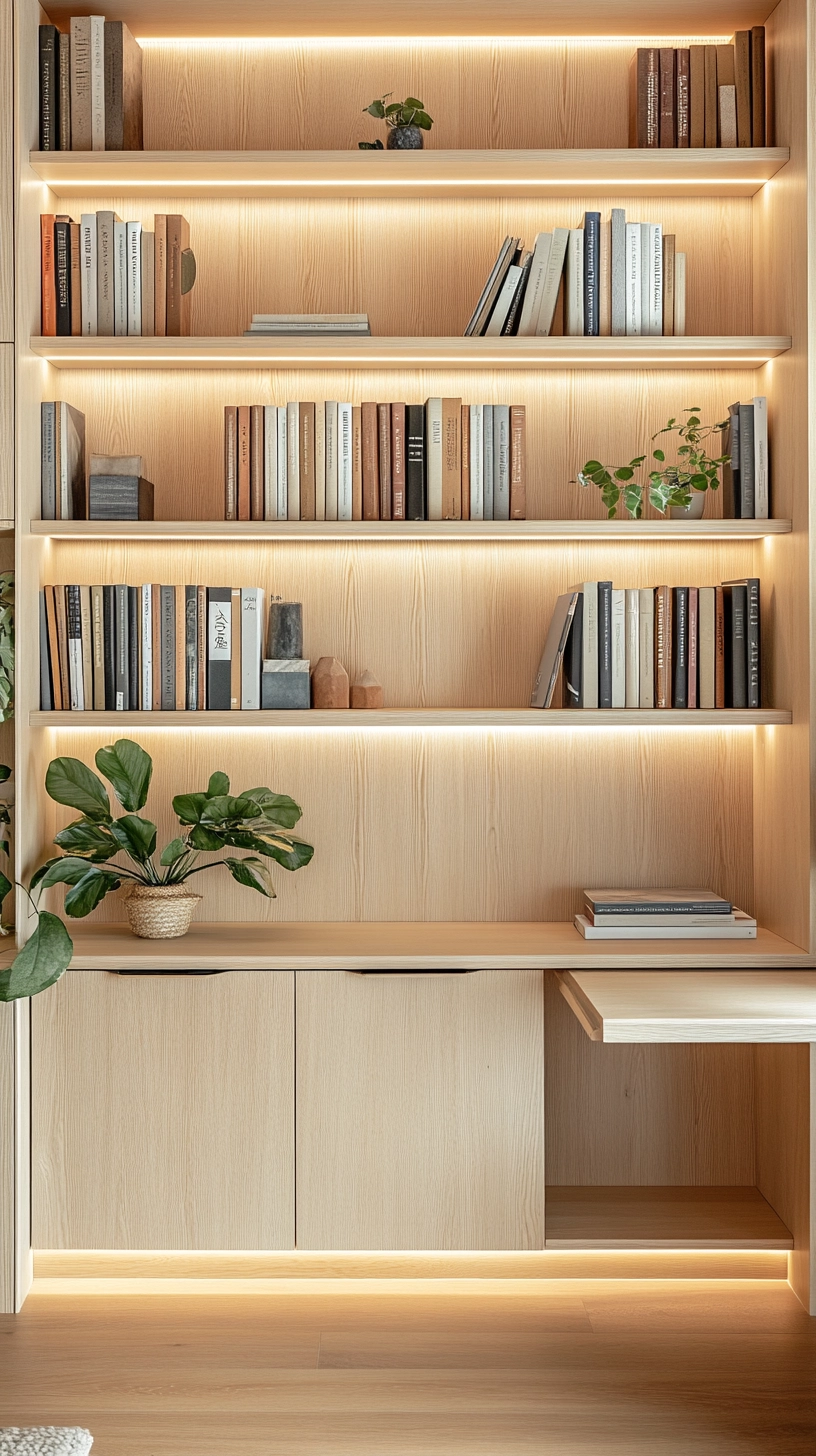 modern built in bookshelves 10