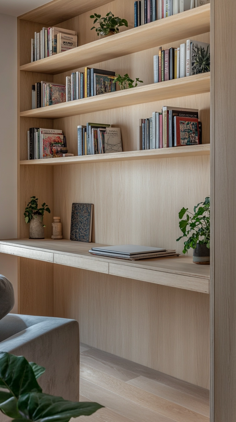 modern built in bookshelves 12