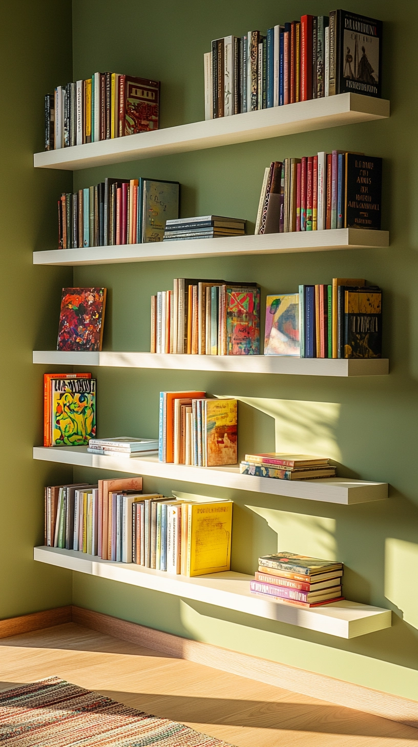 modern built in bookshelves 18