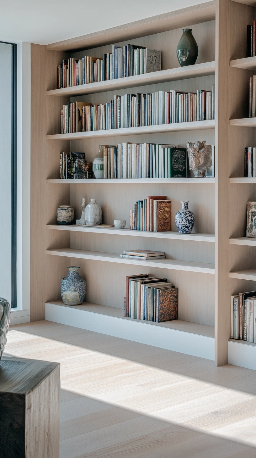 modern built in bookshelves 2