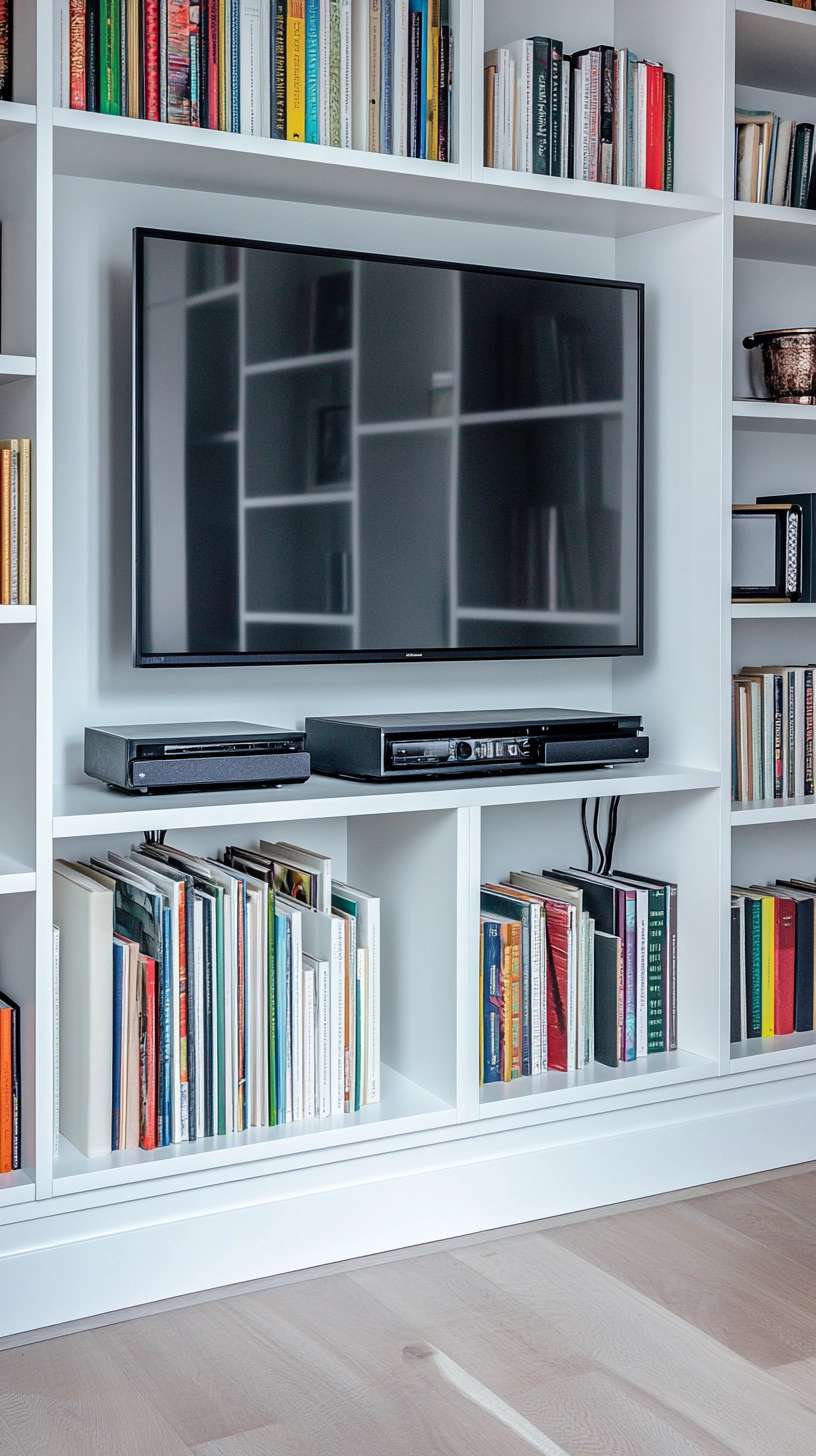 modern built in bookshelves 22