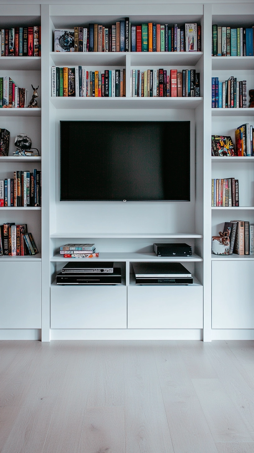 modern built in bookshelves 23