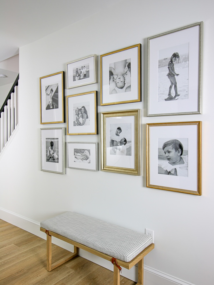 framebridge full-service gallery with black and white family photos