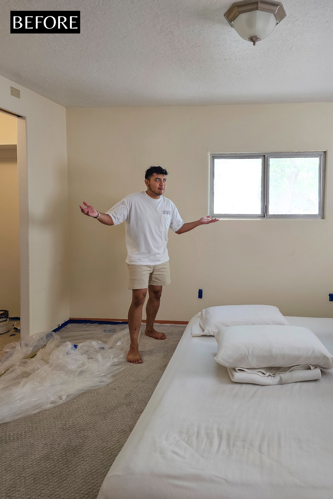 simple bedroom makeover on a budget