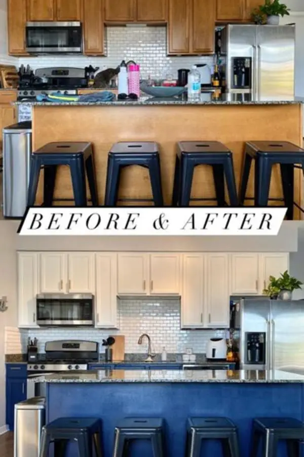 When remodeling a small kitchen, don’t underestimate the BIG difference paint can make – and it’s so cheap to do too!