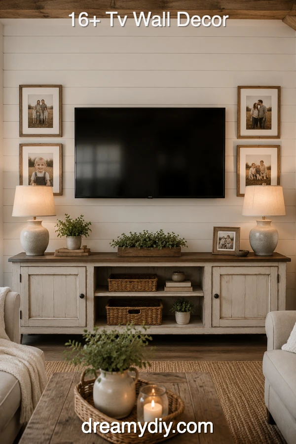 16+ Tv Wall Decor Ideas That Make Your Living Room Feel Styled 2