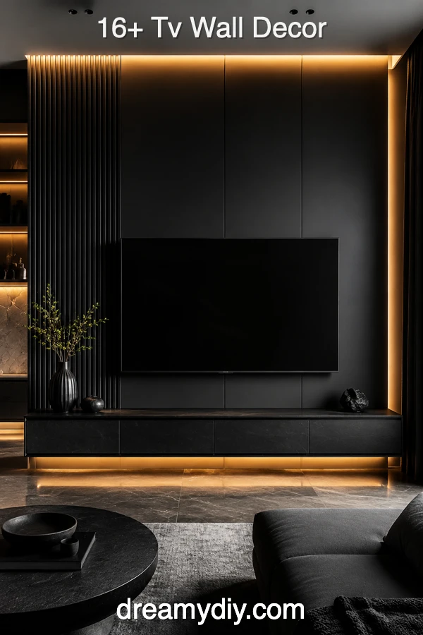 16+ Tv Wall Decor Ideas That Make Your Living Room Feel Styled 5