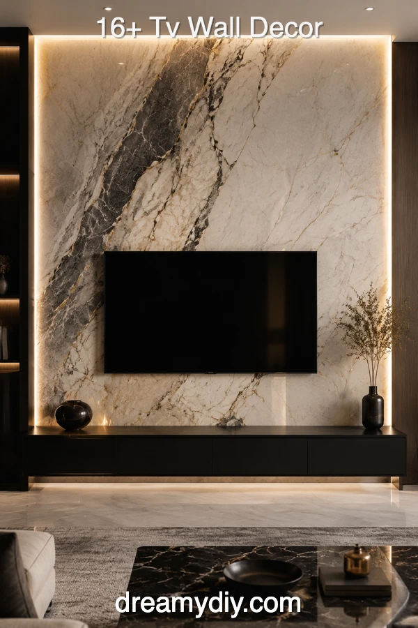 16+ Tv Wall Decor Ideas That Make Your Living Room Feel Styled 9
