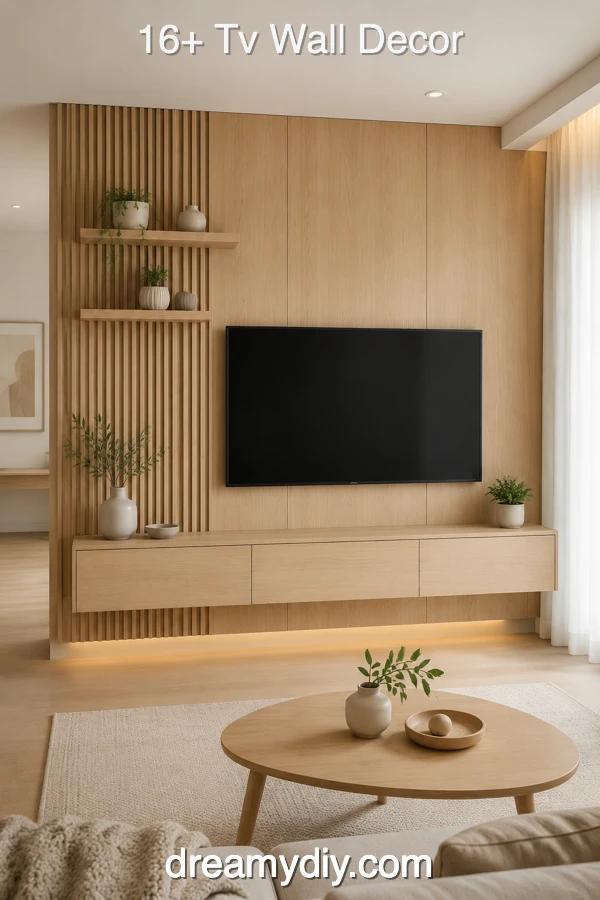 16+ Tv Wall Decor Ideas That Make Your Living Room Feel Styled 10