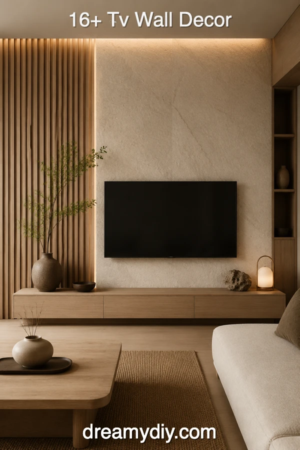 16+ Tv Wall Decor Ideas That Make Your Living Room Feel Styled 14