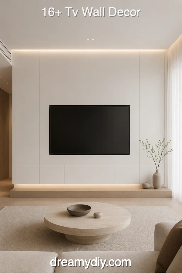 16+ Tv Wall Decor Ideas That Make Your Living Room Feel Styled 16
